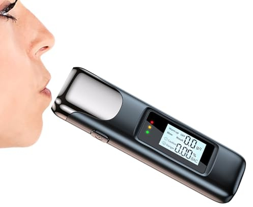 Détecteur d'alcool Numérique - Testeur Alcooteur Portable, Dispositif D'affichage LCD | Vérificateur Rechargeable USB Haute Précis, Mesure Précise De L'alcool