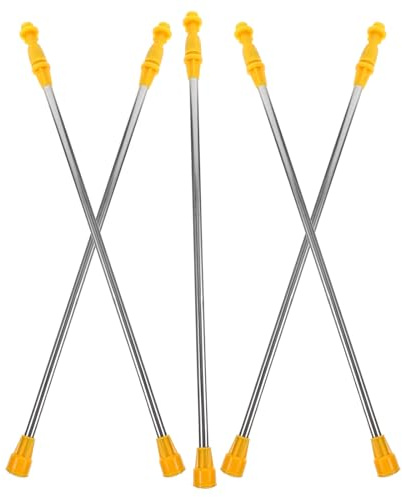Luxshiny Lance de Pulvérisation Agricole en Acier Inoxydable 80 CM Poignée Antidérapante, Lot de 5 Tiges Télescopiques pour Arrosage de Vergers et Jardins
