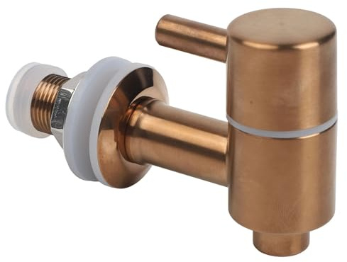 WheatThrive Grifo dispensador de bebidas dorado, grifo de agua de vino, grifo de agua de espiga, filtro de cobre puro, elegante fiesta de bar