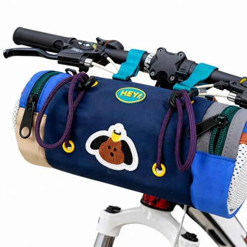 Sukizifa Lenkertasche Fahrrad Kinder Mit Schultergurt, Fahrradkorb Kinder Vorne Wasserdicht Für Laufrad, Dreirad Und Roller, Kinderfahrrad Zubehör Für Jungen Mädchen