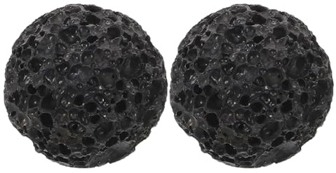 OSOLADY 2 pietre pomice naturali per piedi, palline abrasive per la rimozione della pelle morta, strumento esfoliante per pedicure, gomiti e ginocchia, 5 cm.