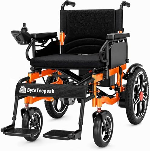 Elektrorollstuhl 30 km Reichweite, elektrisch Rollstuhl mit Breiter Sitz | für große Personen, Elektro Rollstuhl, 20Ah Akku, bis 150 kg, Outdoor Alltag, Hindernisse bis 5 cm überwindbar
