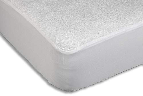 Protector Impermeable Colchon Transpirable de Algodon | Cubre Colchón Impermeable Silencioso y Ajustable | Fundas de Colchon Lavables 75 x 190 - Web del Colchón