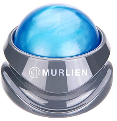 MURLIEN Massage Roller Ball, Tight and Sore Muscles Relief, Manual Massager, Alleviating Shoulder, Arms, Back, Legs, Calves or Muscle Tension - Blue