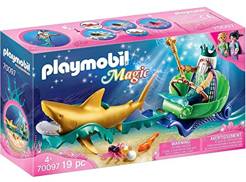 PLAYMOBIL 70097 Meereskönig mit Haikutsche