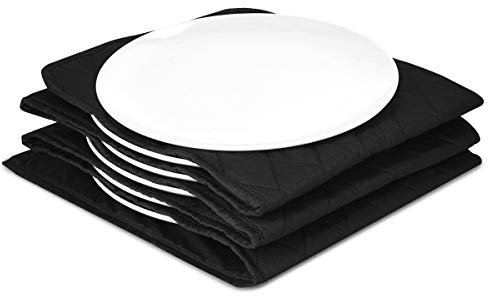 Navaris XXL Tellerwärmer elektrisch - 34 x 30 x 3 cm - für bis zu 10 Teller mit je Ø32 cm - 200 Watt - Tellerwärmer für Zuhause - Gastro Teller Wärmer - Schwarz