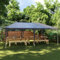 Gecheer Tente de Fête Anthracite 4x6m Résistante aux UV et à l'Eau - Montage Facile