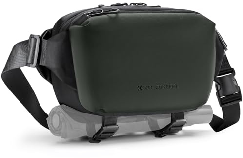 K&F CONCEPT Bolsa Camara Fotografica, Camera Bag, Bolsa Funda Cámara Réflex, Bolso Bandolera Camara Impermeable Resistente, Mochila Pequeña para Cámara Réflex Digital Compatible con SLR DSLR, Tamaño S