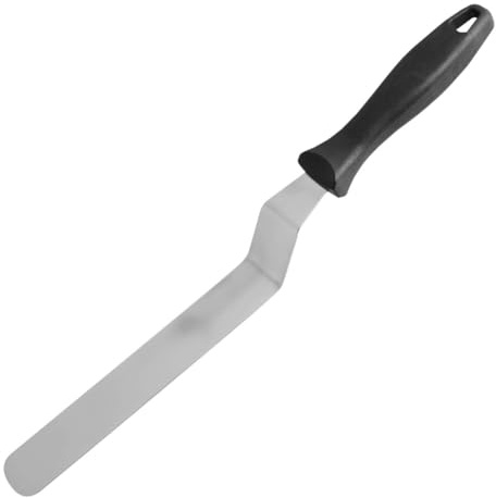 FMprofessional gewinkelt35cm Konditorpalette, Edelstahl, schwarz, 50 x 50 x 20 cm, 21555, Schwarz/Silber