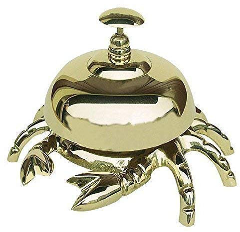 linoows Maritime Hotelglocke als Krabbe, Rezeptionsglocke, Tischglocke, Glocke