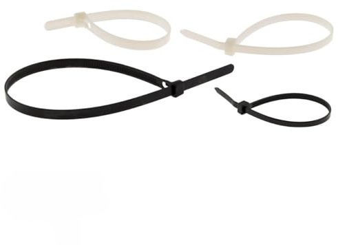 Lot de 70 colliers réutilisables - Noir et Blanc - Zenitech