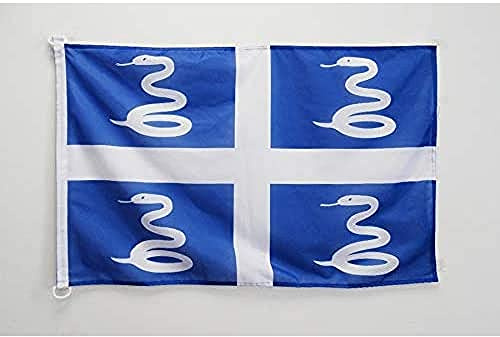AZ FLAG Pavillon Martinique 150x90 cm Maille Bloquée Anneaux Plastique