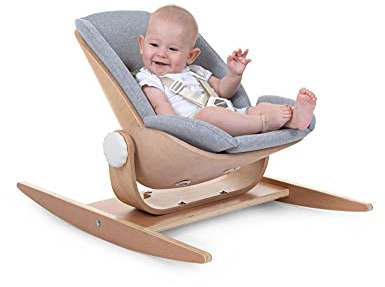 CHILDHOME, Geburtsverkleinerungskissen, Kompatibel mit Evolu Newborn Seat, 100% Baumwolle, 5-Punkt-Sicherheitsgurt, Bequem, Ergonomisch, grau