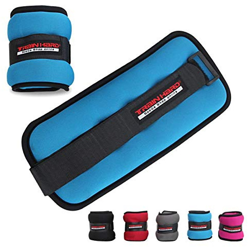TrainHard 0.5 kg - 2 kg Gewichtsmanschetten für Hand - und Fußgelenke 2er Set - in 4 Varianten Gewichts and 5 Farben Laufgewichte