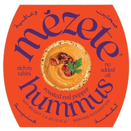 Mezete Original Hummus mit gerösteter Paprika – Vegan & Glutenfrei 1x 215g