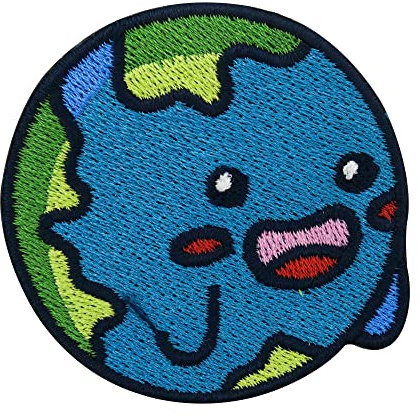 Finally Home Kinder Erde Patch zum Aufbügeln | Welt Patches, Weltkugel Bügelbild, Umwelt Klima Aufbügler, Kawaii Aufnäher, Bügelpatch, Flicken