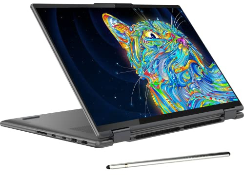 Lenovo Yoga 7i 16'' 2.5K Touchscreen 2-in-1 Laptop, 12th Intel Evo Platform 12-Core i5-1240P, 8GB LPDDR5 RAM, 512GB SSD, Iris Xe Graphics, Backlit KB, FP, Win11 H, W/ Stylus Pen Storm Grey
