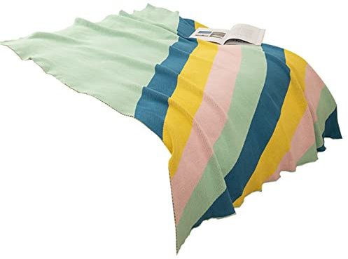 MHUQIA Kuscheldecke Flauschig Strickdecke, Zweiseitige Grob Wolldecke Warm Winter, Sofadecke BettüBerwurf Fleecedecke, Gestrickte Decke Baumwolle