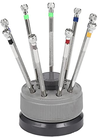 PENGY Ensemble de tournevis de précision en acier de 0,5 à 2,5 mm Kit d'outils pour la réparation d'horloge 9 pièces pour la réparation de l'horloge