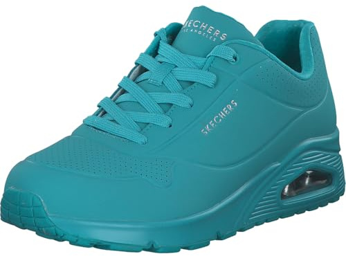 Skechers Uno Stand On Air, Scarpe da ginnastica Donna, Turquoise Durabuck Mesh, 37 EU