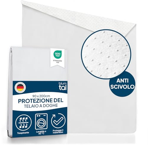 Blumtal® Lattenrost Auflage 90x200 cm - OEKO-TEX zertifizierter Lattenrost Matratzenschoner - Matratzenunterlage 90 x 200 cm mit Anti-Rutsch-Schicht - Lattenrostschoner 90x200/Lattenrostauflage 90x200