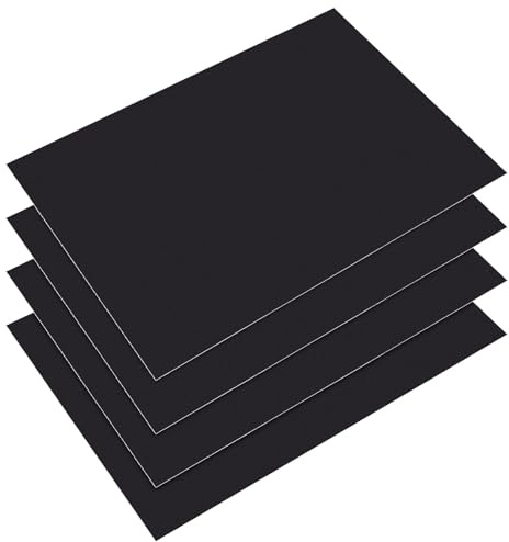 NUOBESTY 4 Stück Abnehmbare Tafelfolie 20x30cm aus Verschleißfester Kreidetafel Wandaufkleber für Glatte Oberflächen Büro Schule Küchenwand