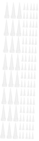EXCEART 400 Pièces Tête de colle outils de calfeutrage couvre-embouts de calfeutrage caulking tool outil de precision bouchon de calfeutrage de calfeutrage Plastique blanche