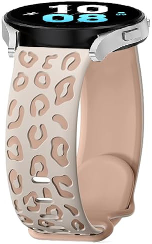 Leopard Armbänder für Amazfit GTR Mini/GTR 42mm/GTS 4/4 Mini/3/2/2e/2Mini, 20mm Sport Armband Uhrenarmband, Silikon Ersatzarmband für Amazfit Bip 3/3 Pro/S/S Lite/U/U Pro/Active/Active 2