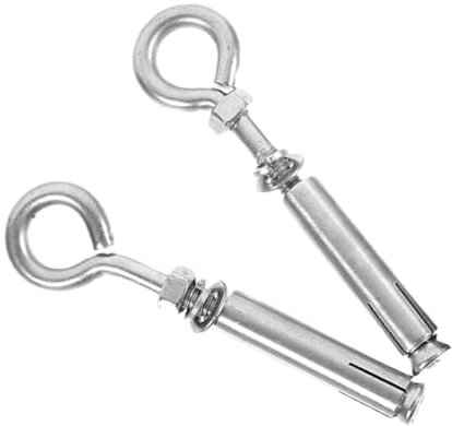 KICHOUSE Pernos De Expansión Gancho 2 Anclajes De Concreto Anclajes De Pared Pernos De Ojo Acero Inoxidable