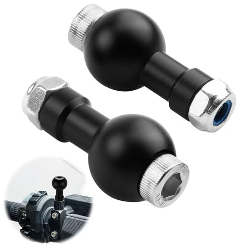 Cabezal de bola extensible de aluminio, 2 unidades de rótula con articulación esférica de 17 mm, trípode de rosca M6 para cámaras y smartphones, ideal para fotógrafos para estudio al aire libre