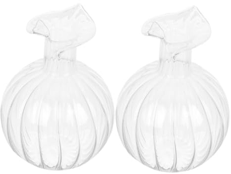 UKCOCO 2pièces Vase Decoratif Forme De Vases Verre Transparent pour Plantes Centre De Table De Mariage Compositions