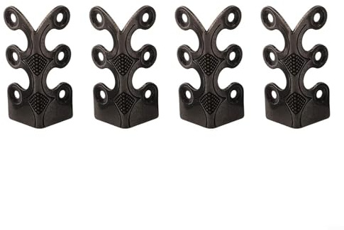 Stylish and Brass Baseboard Protectors 4PCS Designed for Long lasting Protection of Corners