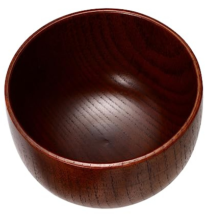 HAMPPLIES Wooden Shaving Soap Bowl Lid, Shave Soap Mug Cup for Men, Wet Shave Shaving Mug Container Suitable for Travel and Home Use