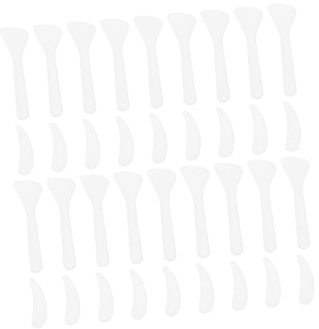 OATIPHO 100 Piezas Aplicadores De Facial Cuchara Para Mascarilla Facial De Plástico Blancas Herramienta Para Para Aplicar Mascarillas y Cremas El Rostro