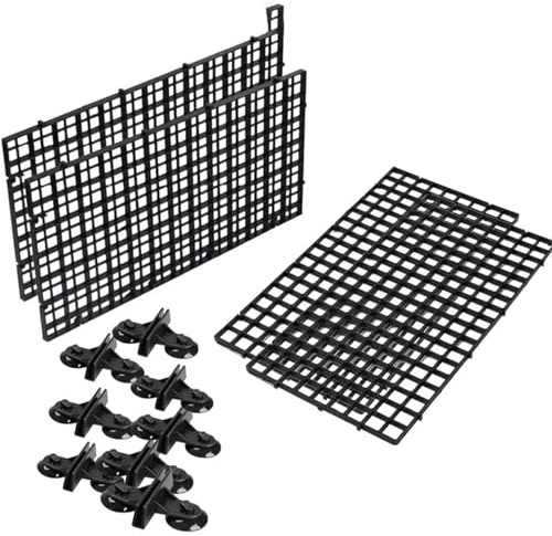 Fish Tank Separator 4Pcs Aquarium Divider Tray Plastic Mesh Aquarium Egg Box Light Diffuser, Fish Tank Divider Filter Bottom Isolation