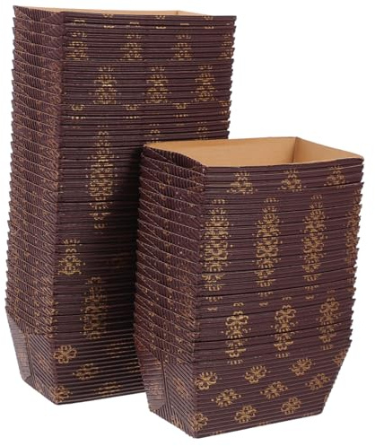IWOWHERO Moldes Superficie Lisa de Papel Rectangulares para Hornear Pan 50 Solución Práctica y Papel Antiadherente para Repostería DIY y Panaderías