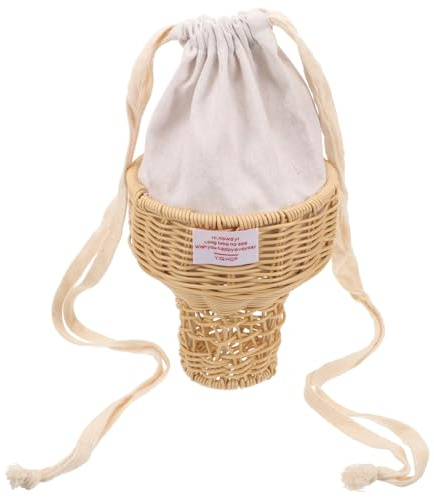 HEMOTON Paquet Seau Original Glace Bandoulière Fille Préadolescente Plastique Tissu Petit Paquet Mignon Pour Collège Usage Quotidien