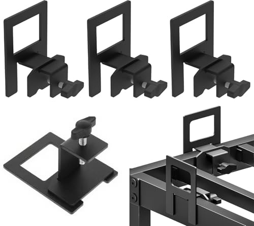 Madrasshållare – 4-pack 7,87 x 6,1 cm, 670 g, robusta stålhållare, justerbart halkfritt fäste | sängramstopp, hemrenovering, sovsal, hotell, sovrum, möbler, stabilitet