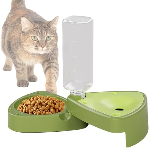 Gamelle pour chien - Station d'alimentation pliable - Gamelle amovible avec verre doseur - Pour chiens jeunes et adultes et chats de toutes tailles