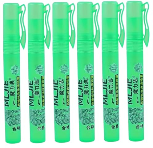 Liquid White Out, 6 piezas de borrador de papel térmico líquido White Out con tapa, líquido corrector portátil para protección de información en casa, escuela, oficina, Whiteout