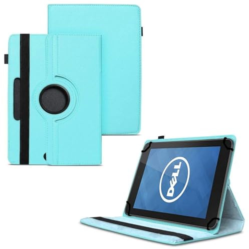 World biz Universal 7 Inch Tablet Case - Premium PU Leather 360 Degree Rotating Stand Folio Wallet Cover Android Tablets, Smooth Interior Fit for Kindle eReader Fire Lenovo/Sony E-Book (Sky Blue)