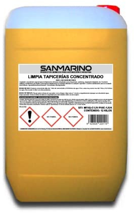 LIMPIARCOCHE.COM SANMARINO Limpiador TAPICERÍAS Textiles Concentrado 12 L.
