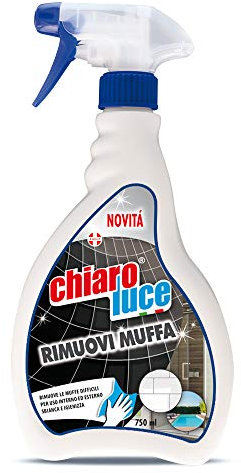 Novità Chiaro Luce Antimuffa per muri interni spray, Efficace contro le muffe che si formano sia in ambienti interni che in quelli esterni. Flacone da 750ml.