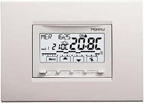 Crono termostato da incasso modello 1CRCDS29 Perry con alimentazione 230V