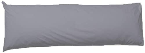 Ridas Bolster Pillowcases 100% Polycotton Blend product 6 Feet (72), Grey