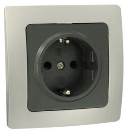 DH BASE SCHUKO EMPOTRABLE. LILLE.PLATA-GRIS