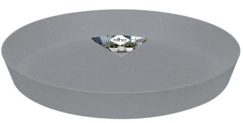 Elho Loft Urban Soucoupe Ronde 30 - Soucoupe pour Extérieur - Ø 30.2 x H 4.1 cm - Gris/Living Ciment