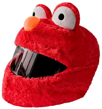 SMILE Helmüberzug für Motorradhelm, lustiges Design und Geschenke (Nur Überzug. Helm Nicht inbegriffen) Umfassende Wärme,Rot