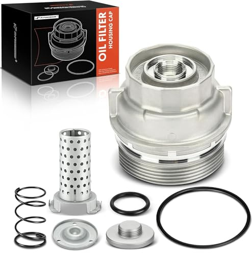 A-Premium Oil Filter Housing Cap Assembly 15620-31060 Fit for Toyota Camry, RAV4, Highlander, Tundra, Sienna, 4Runner, FJ Cruiser, Land Cruiser & Lexus ES300h, IS250, IS350, Replaces 15643-31050