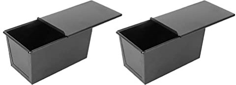 Yardwe 2pièces Moule à Antiadhésif Avec Couvercle Pour Cuisson De De Mie Pour Moelleux Et Savoureux